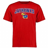 Kansas Jayhawks Proud Mascot WEM T-Shirt - Red,baseball caps,new era cap wholesale,wholesale hats